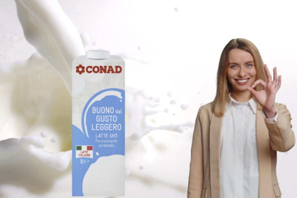 Il latte Conad proviene da una rete di allevamenti situati esclusivamente in Italia