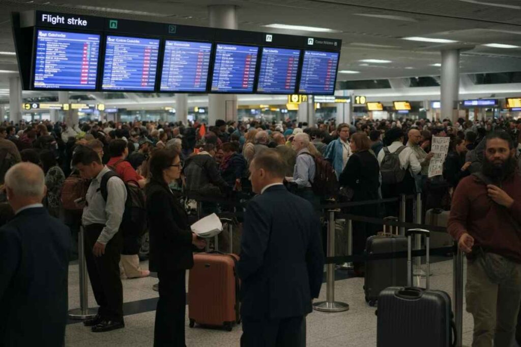 Germania in tilt: scioperi paralizzano 11 aeroporti e causano disagi nazionali